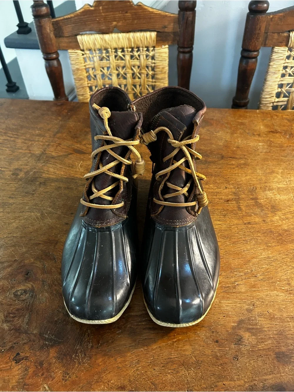 Sperry Brown Duck Boots for Women Chocolate Brown Size 10